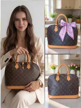 Louis Vuitton Monogram PM Alma Handbag Vintage Brown✨️